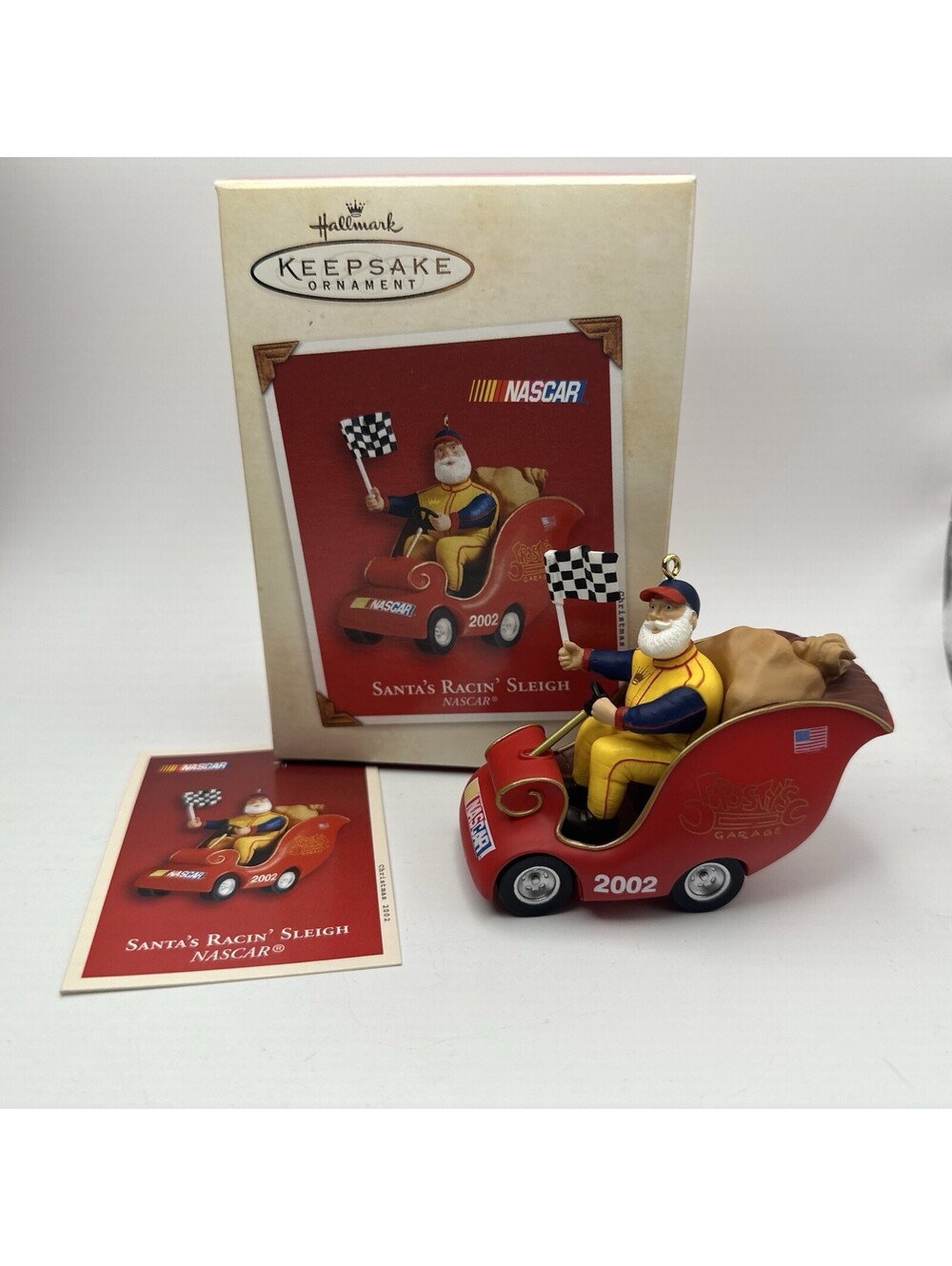Hallmark Nascar Santas Racing Sleigh Christmas Keepsake Ornament 2002